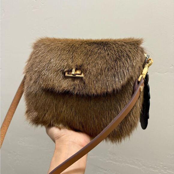 Handmade Natural Hair On Goat-hide Shoulder Bag, Goatskin Crossbody & Free Gift - Picture 7 of 16